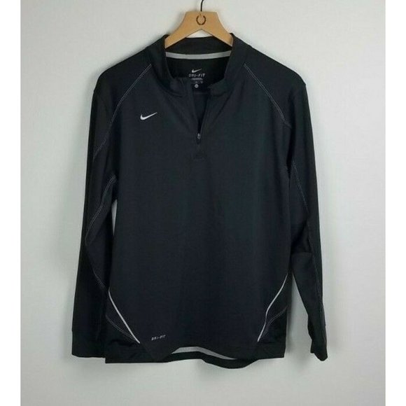 Nike Other - Nike Boy's XL 1/4 Zip Steel Grey Dri-Fit Running Long Sleeve Shirt Mesh Sides